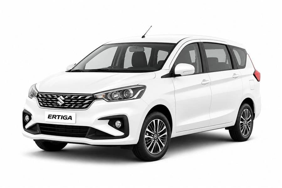 Suzuki Ertiga white 7 seater rental car in UAE